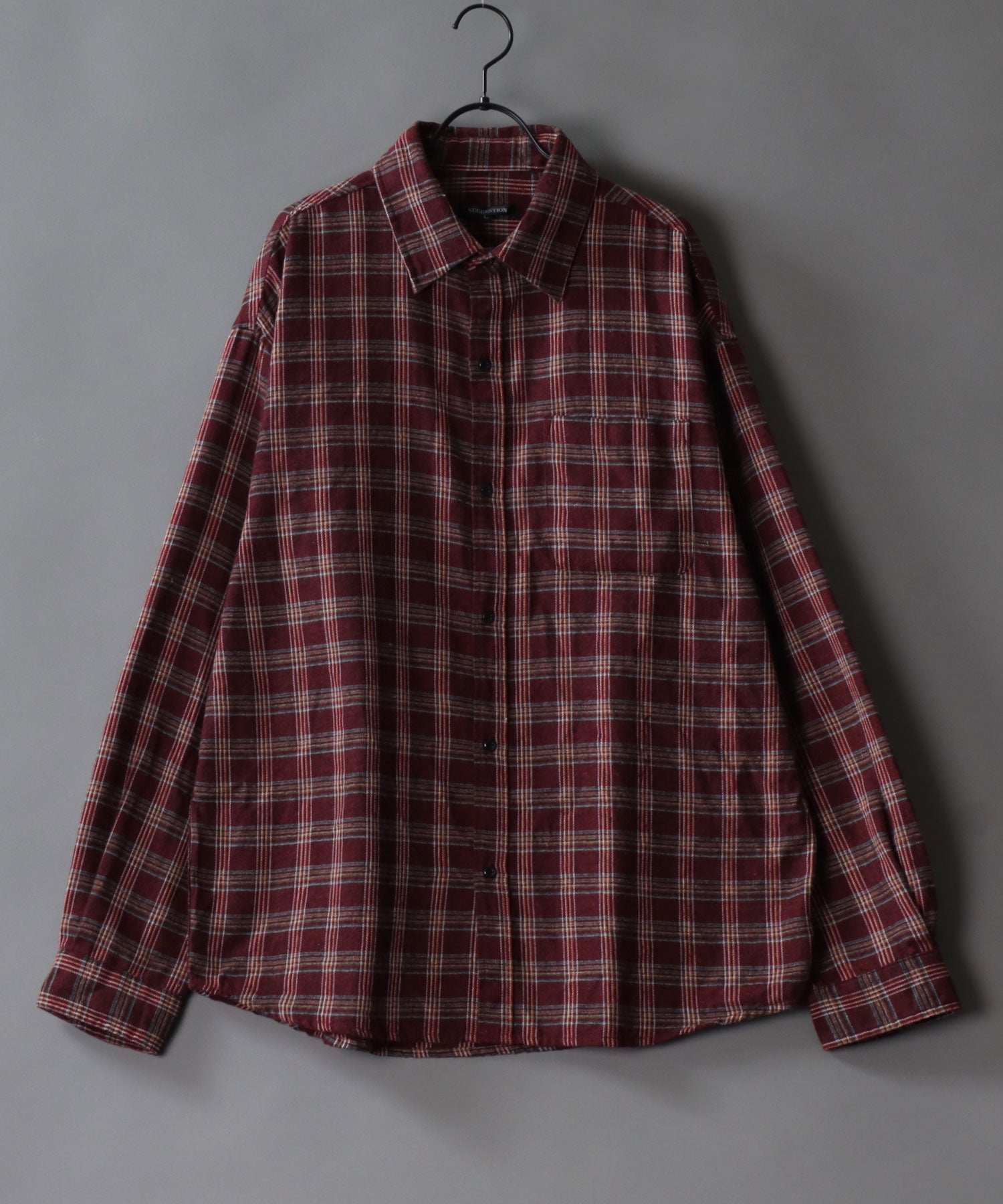 シトリー SITRY 【SITRY】オーバーサイズ チェック シャツ 長袖シャツ ゆったり ルーズ メンズ カジュアルシャツレディース