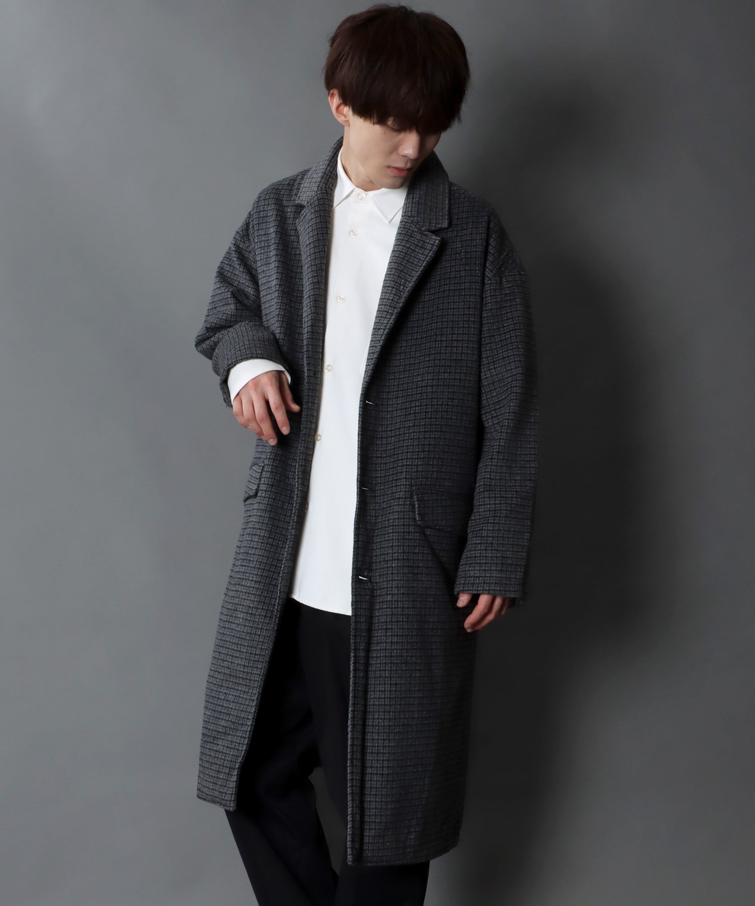 SITRY Oversized Shaggy Wool Chester Coat Outer Coat