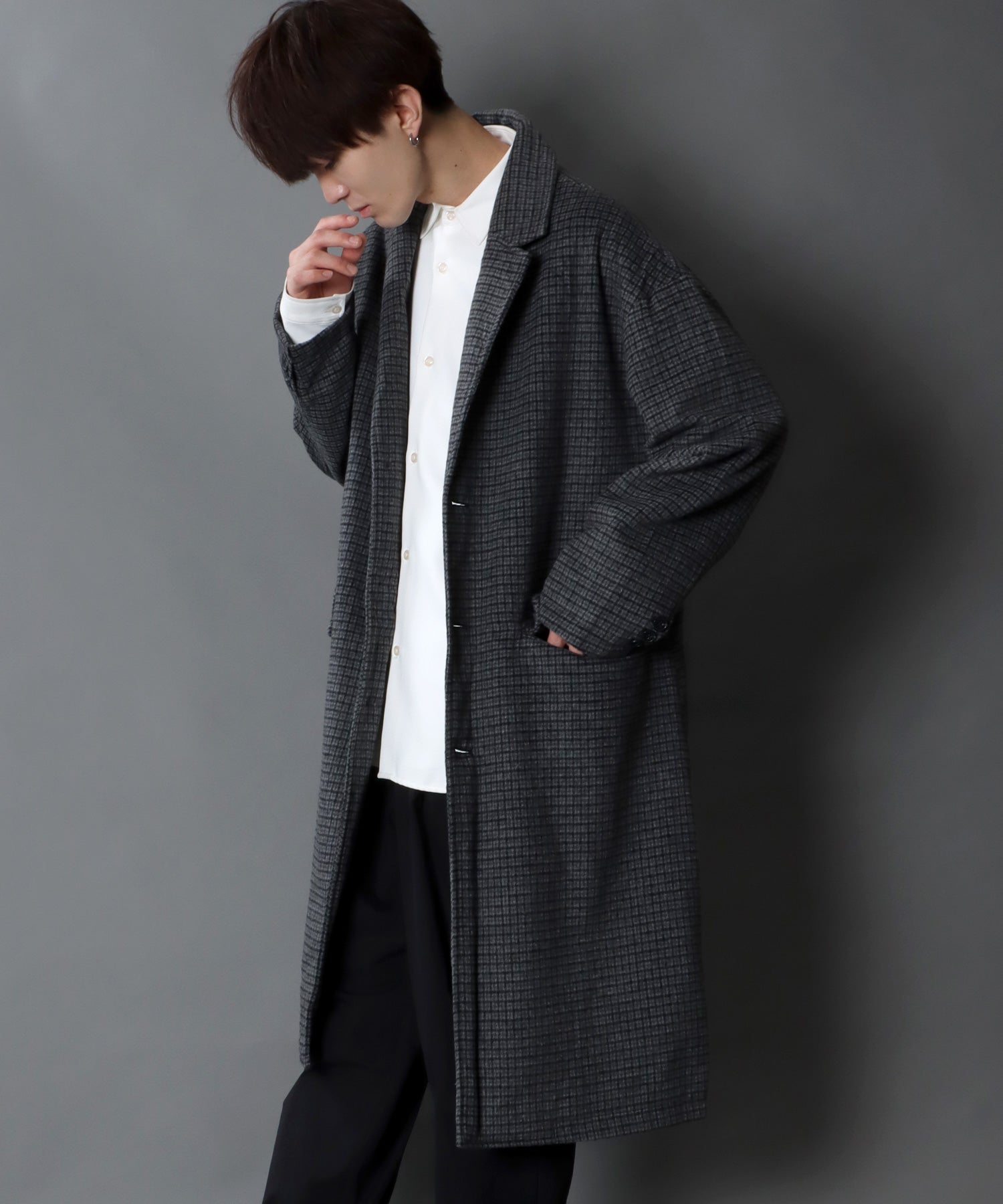 SITRY Oversized Shaggy Wool Chester Coat Outer Coat