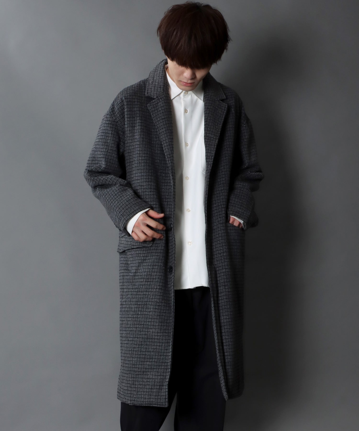 SITRY Oversized Shaggy Wool Chester Coat Outer Coat