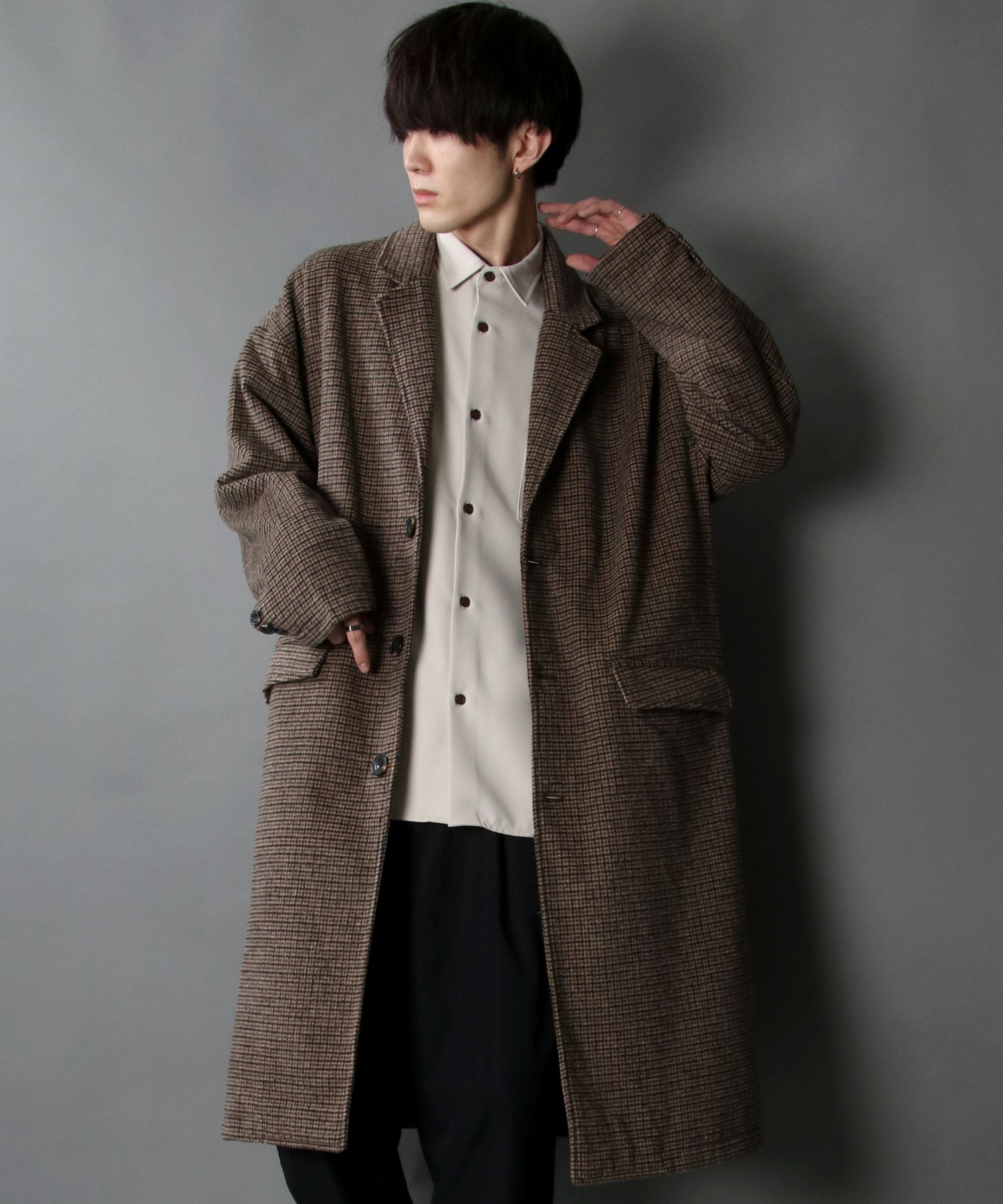 SITRY Oversized Shaggy Wool Chester Coat Outer Coat