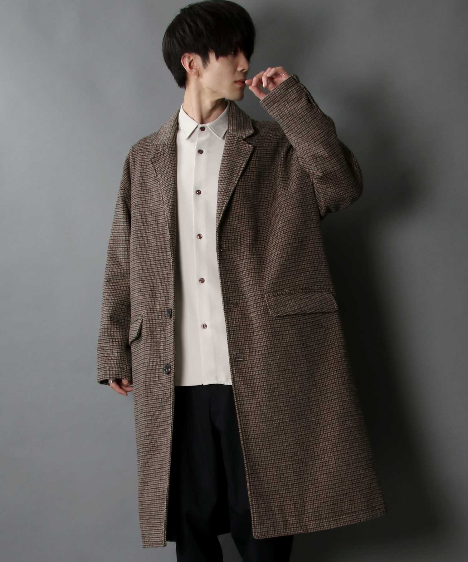 SITRY Oversized Shaggy Wool Chester Coat Outer Coat