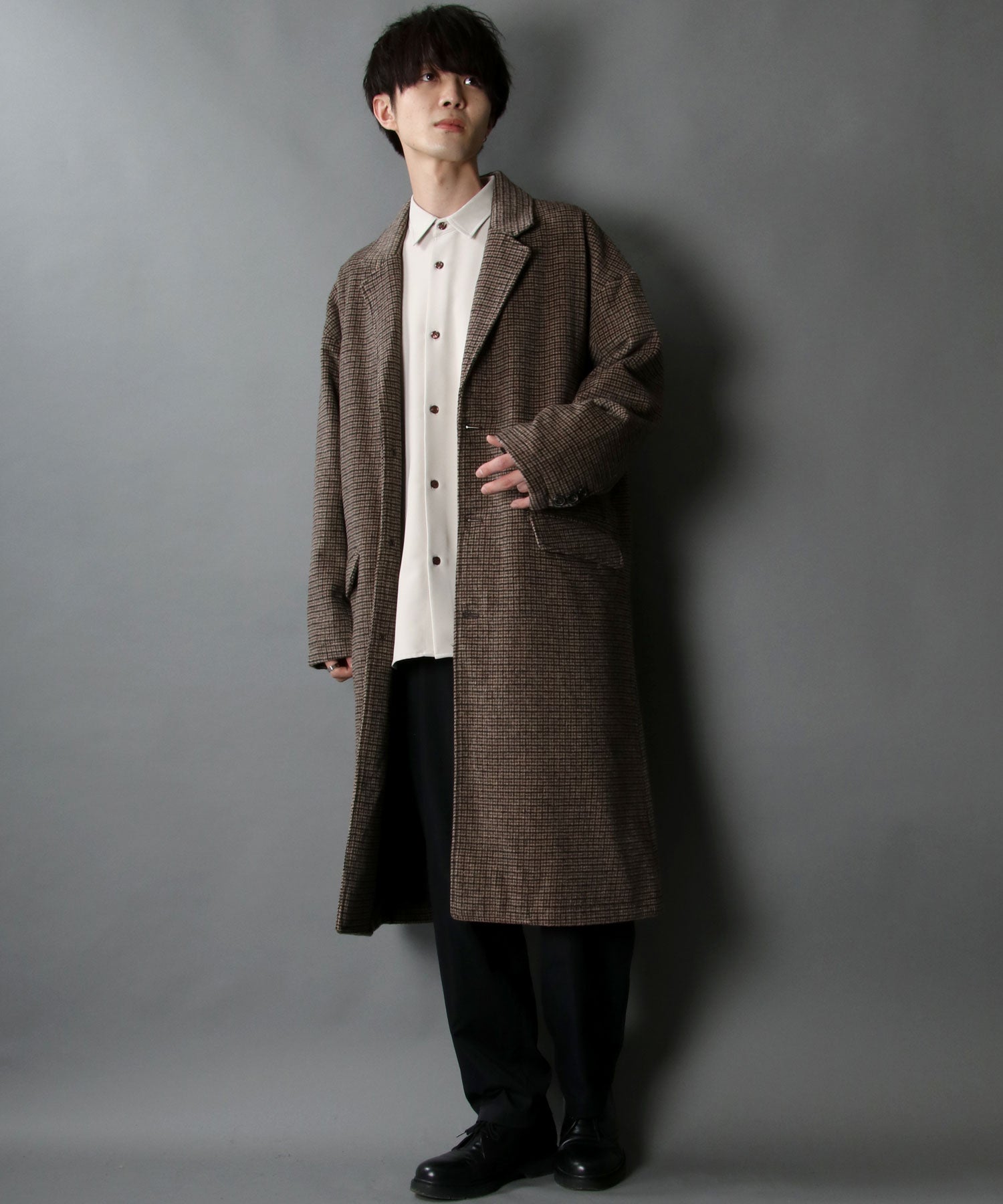 SITRY Oversized Shaggy Wool Chester Coat Outer Coat