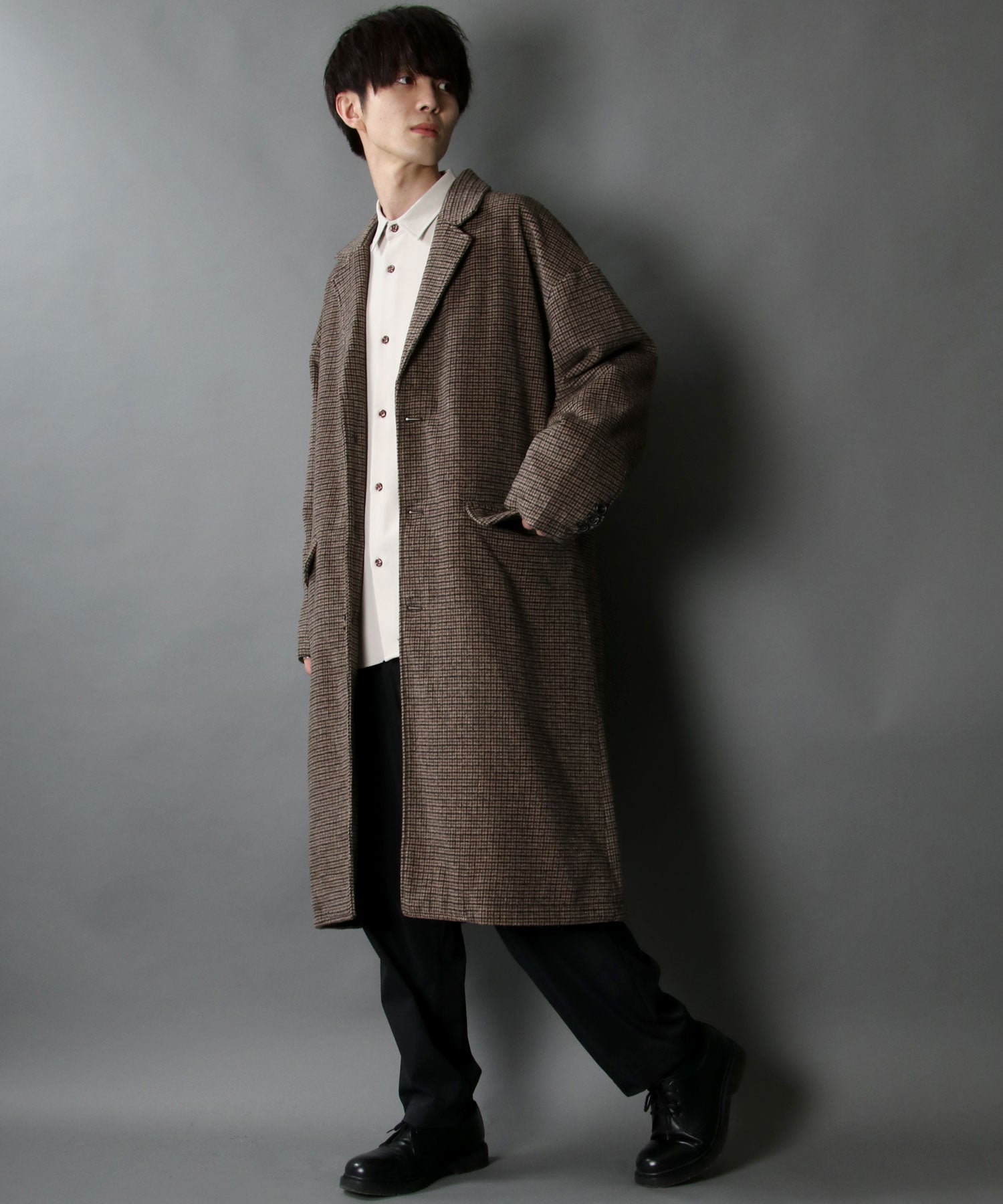 SITRY Oversized Shaggy Wool Chester Coat Outer Coat