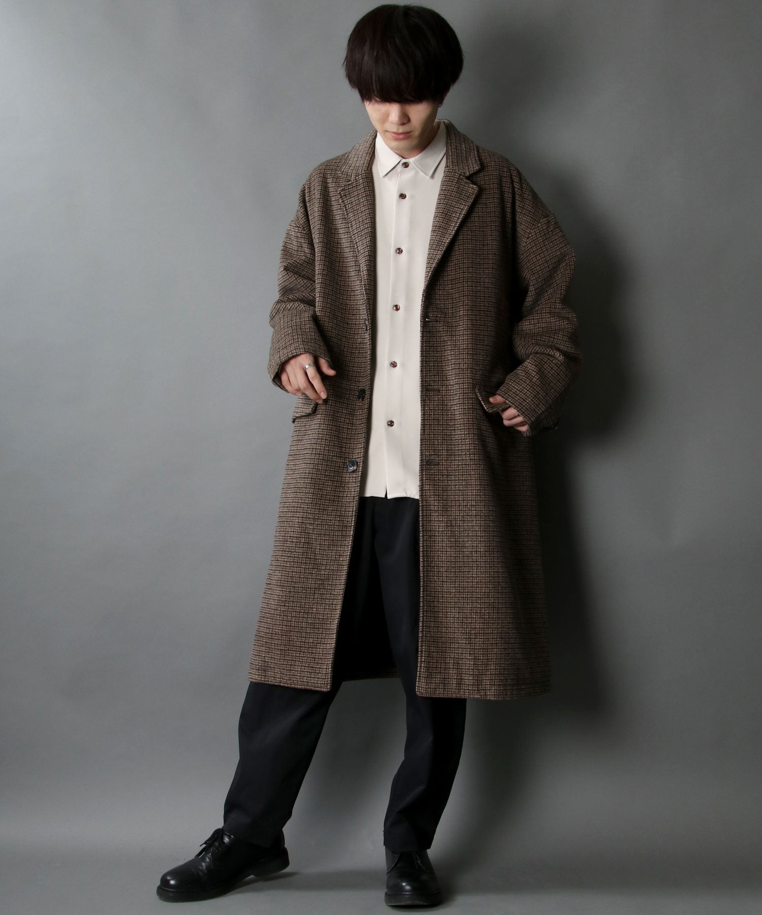 SITRY Oversized Shaggy Wool Chester Coat Outer Coat