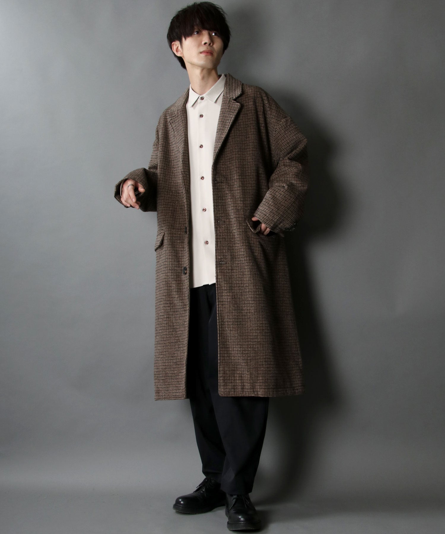 SITRY Oversized Shaggy Wool Chester Coat Outer Coat