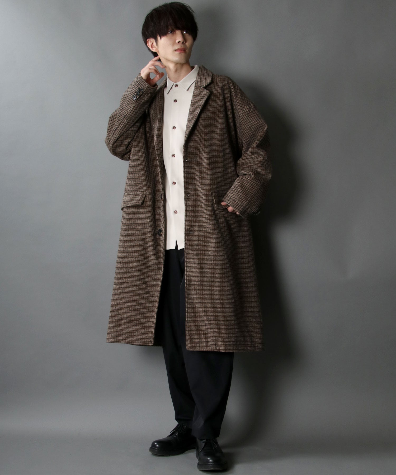 SITRY Oversized Shaggy Wool Chester Coat Outer Coat