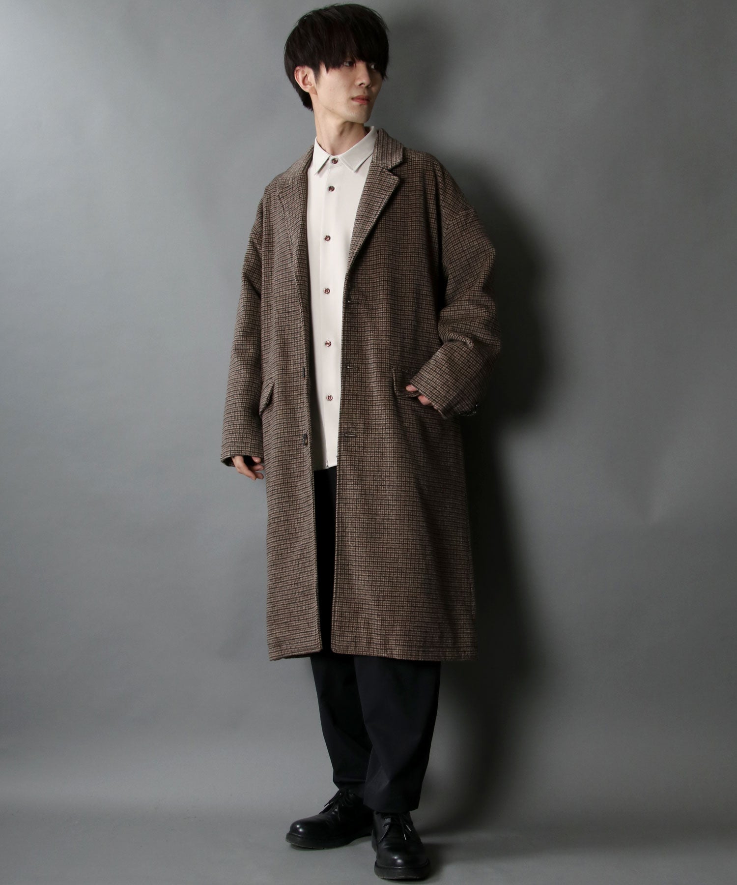 SITRY Oversized Shaggy Wool Chester Coat Outer Coat