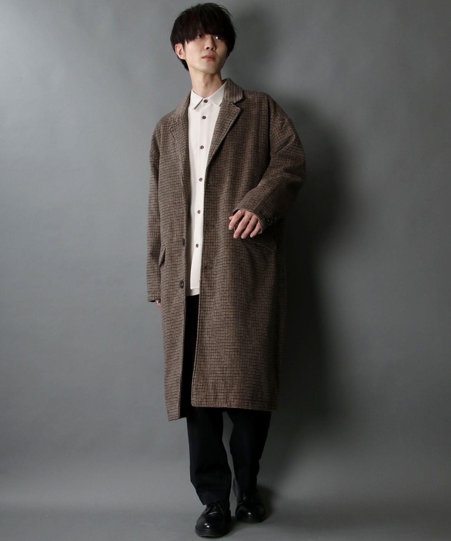 SITRY Oversized Shaggy Wool Chester Coat Outer Coat