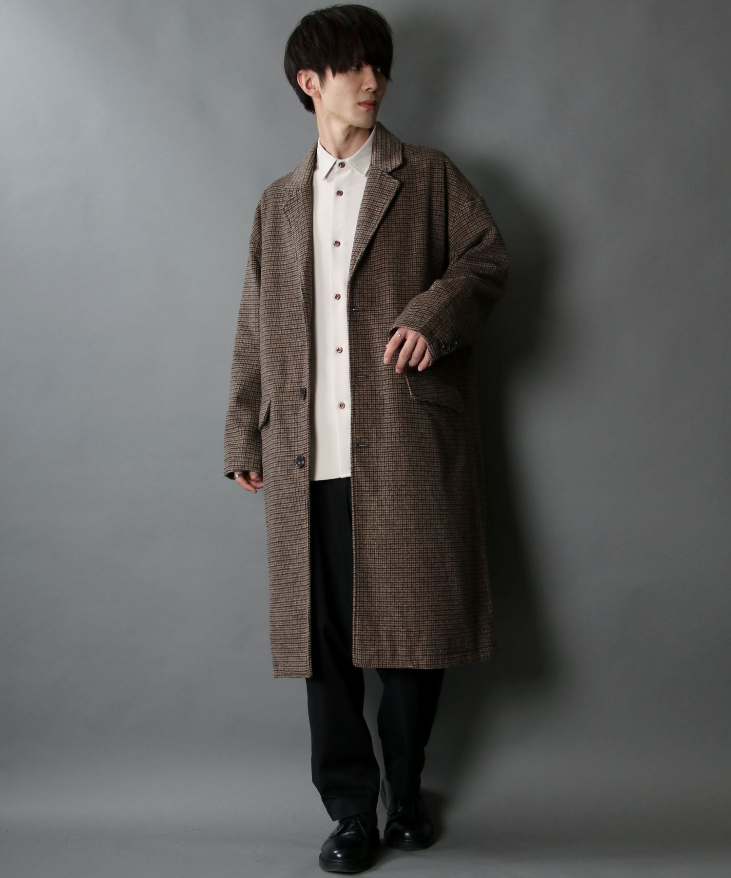 SITRY Oversized Shaggy Wool Chester Coat Outer Coat