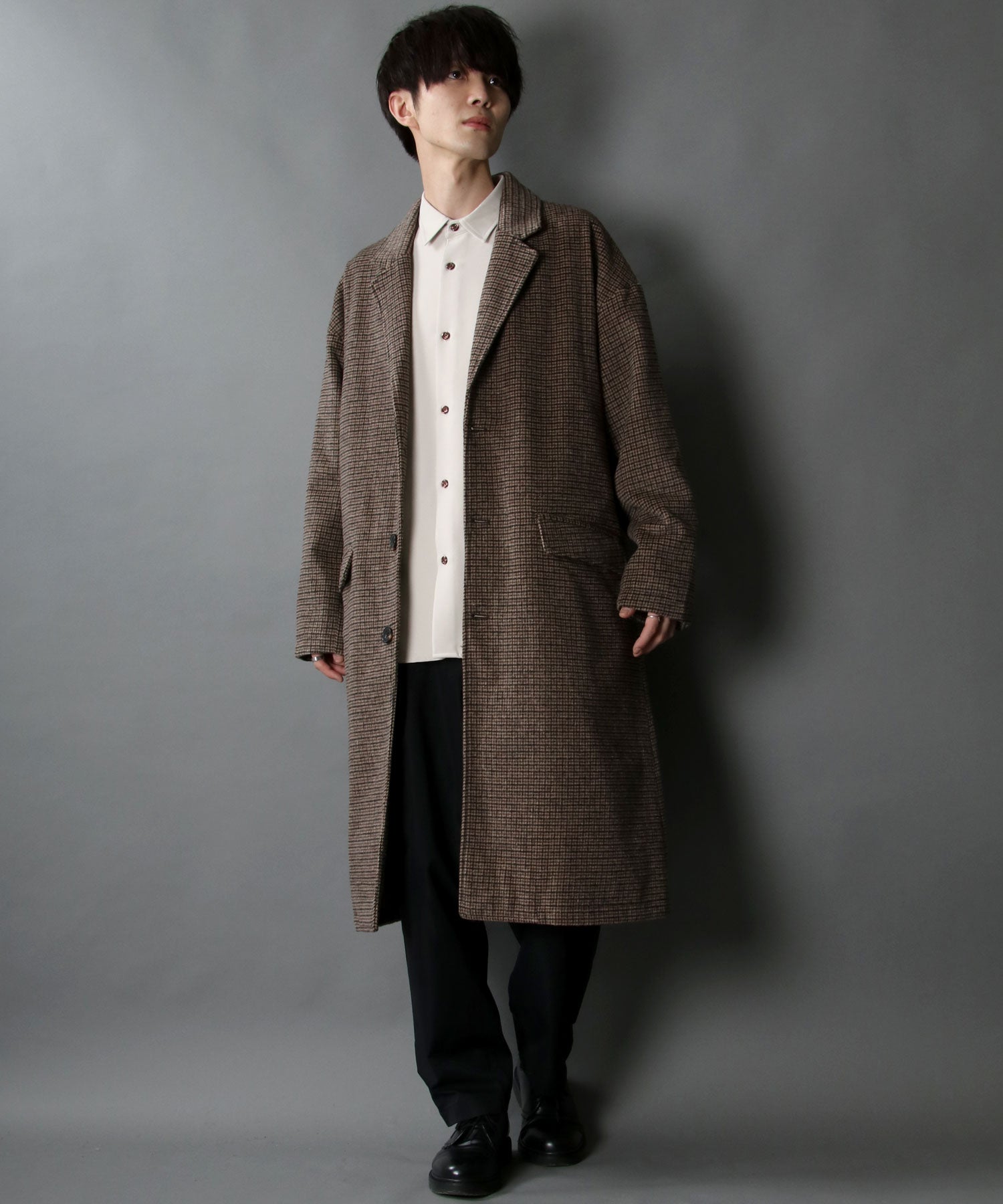 SITRY Oversized Shaggy Wool Chester Coat Outer Coat
