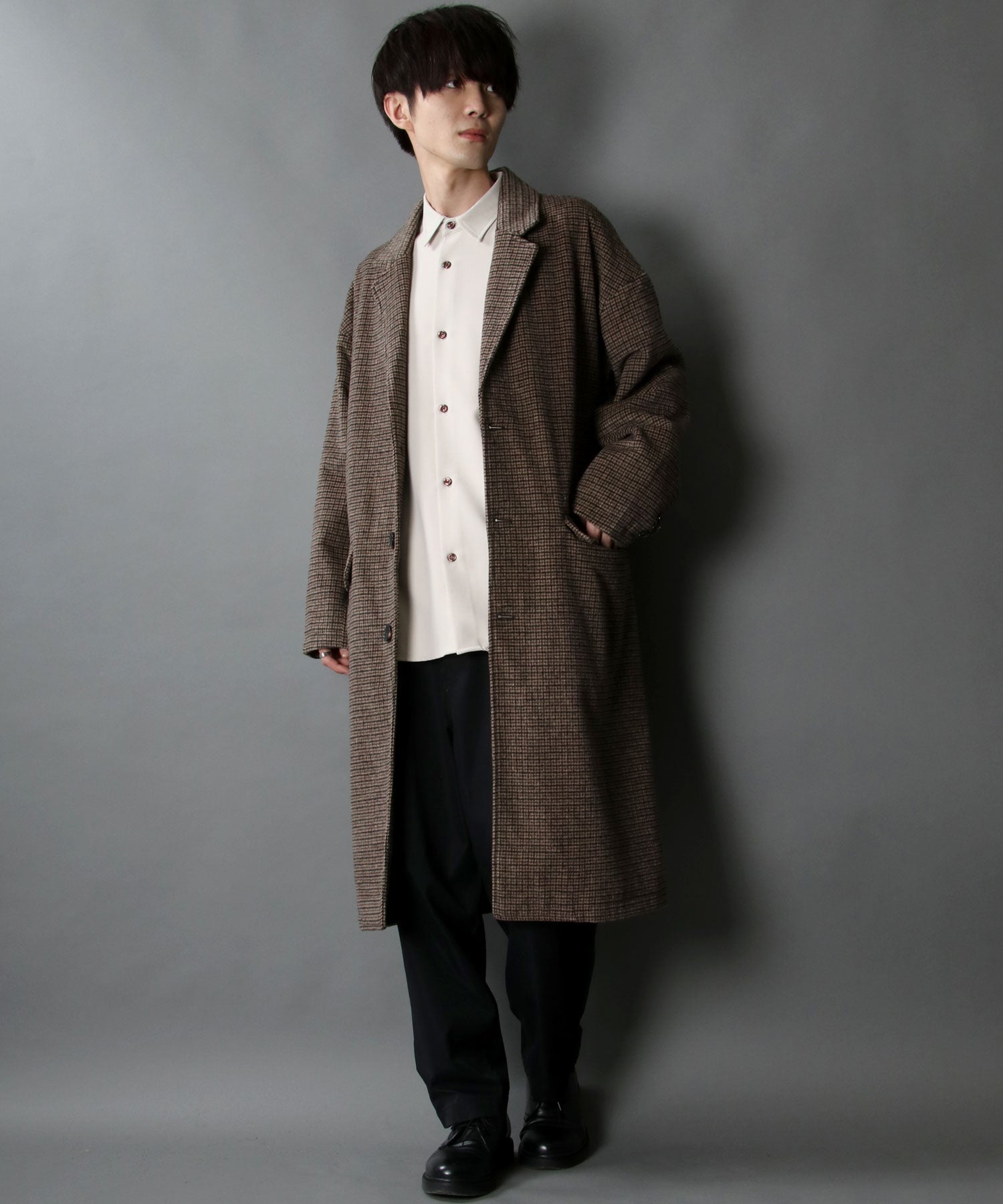 SITRY Oversized Shaggy Wool Chester Coat Outer Coat