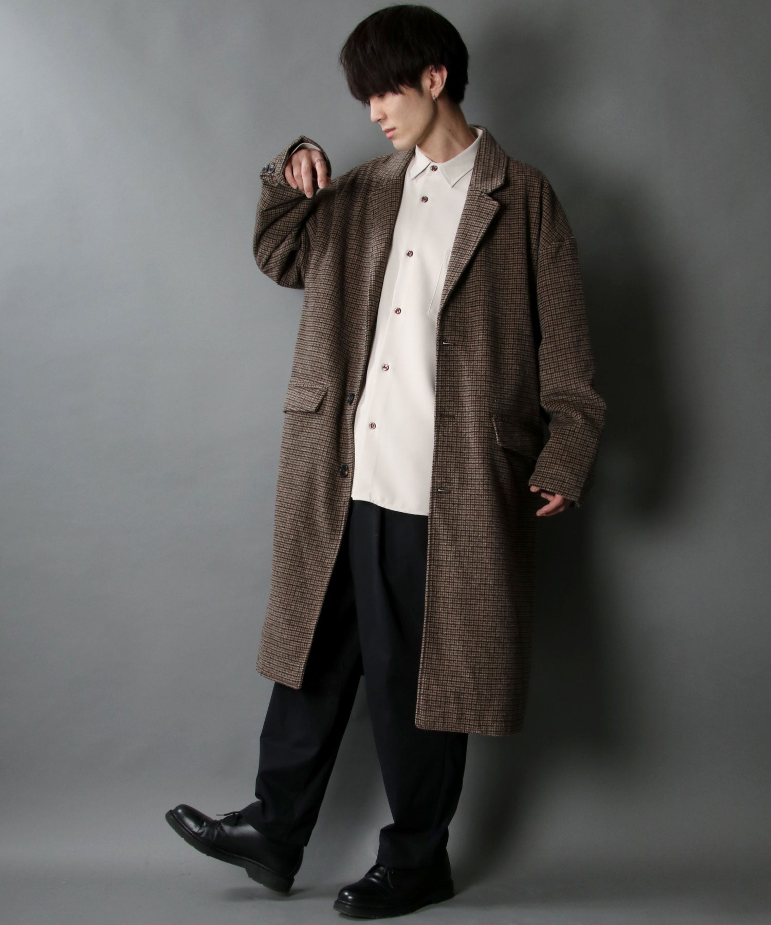 SITRY Oversized Shaggy Wool Chester Coat Outer Coat
