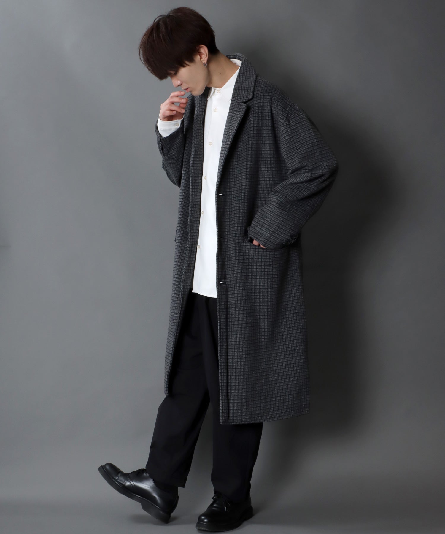 SITRY Oversized Shaggy Wool Chester Coat Outer Coat