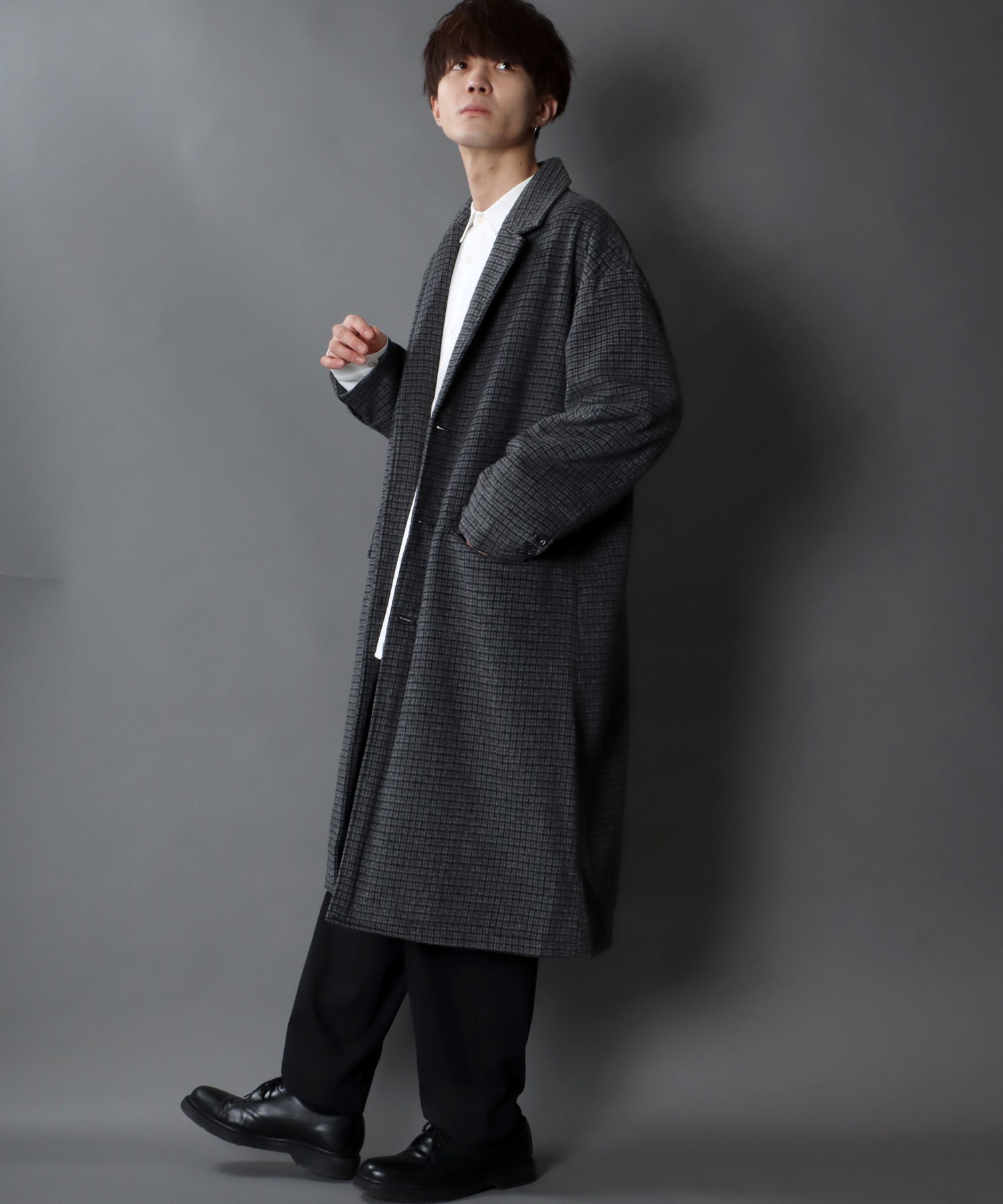 SITRY Oversized Shaggy Wool Chester Coat Outer Coat
