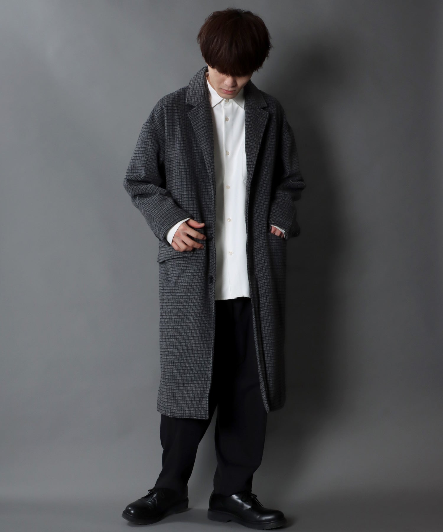 SITRY Oversized Shaggy Wool Chester Coat Outer Coat