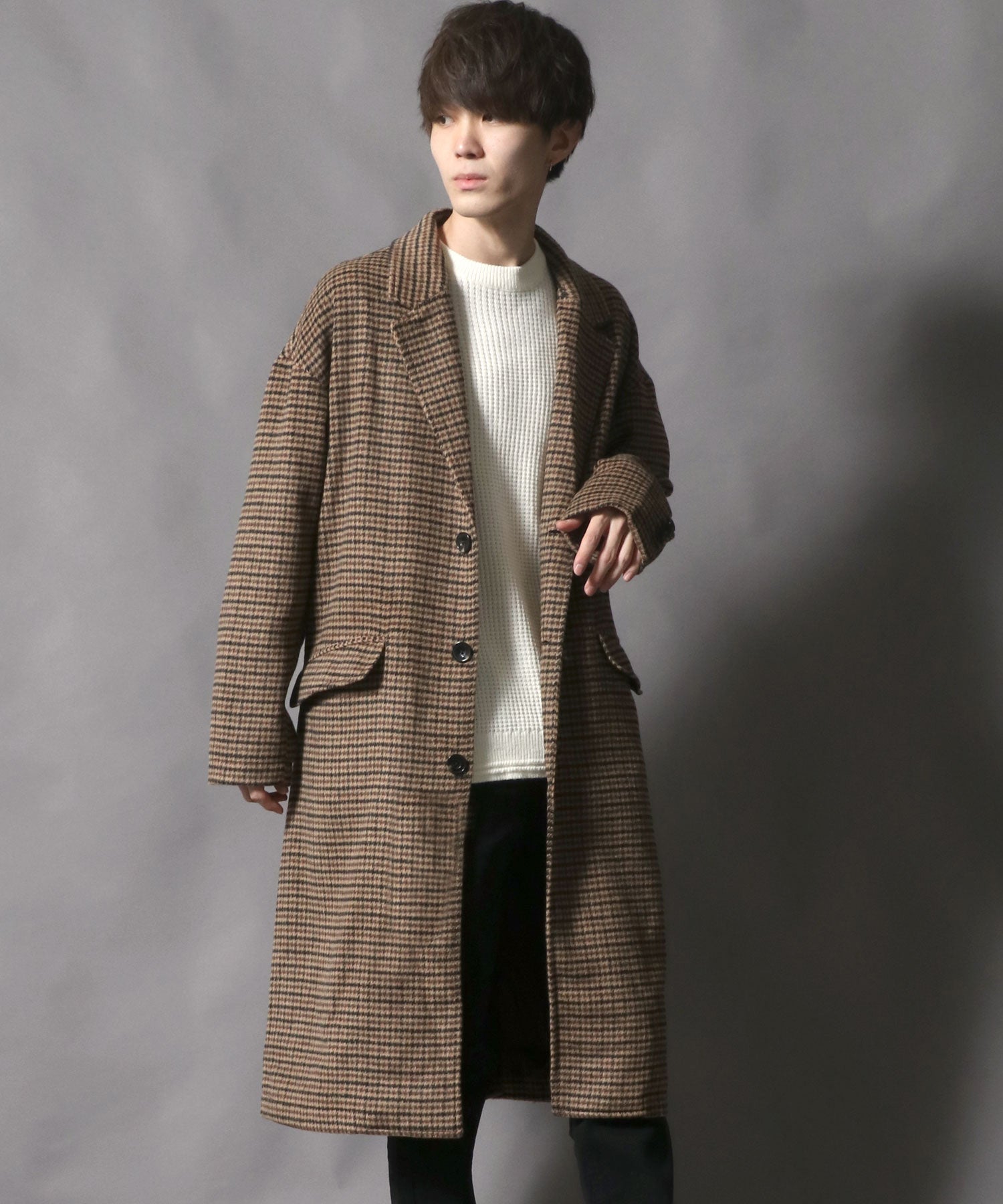 SITRY Oversized Shaggy Wool Chester Coat Outer Coat