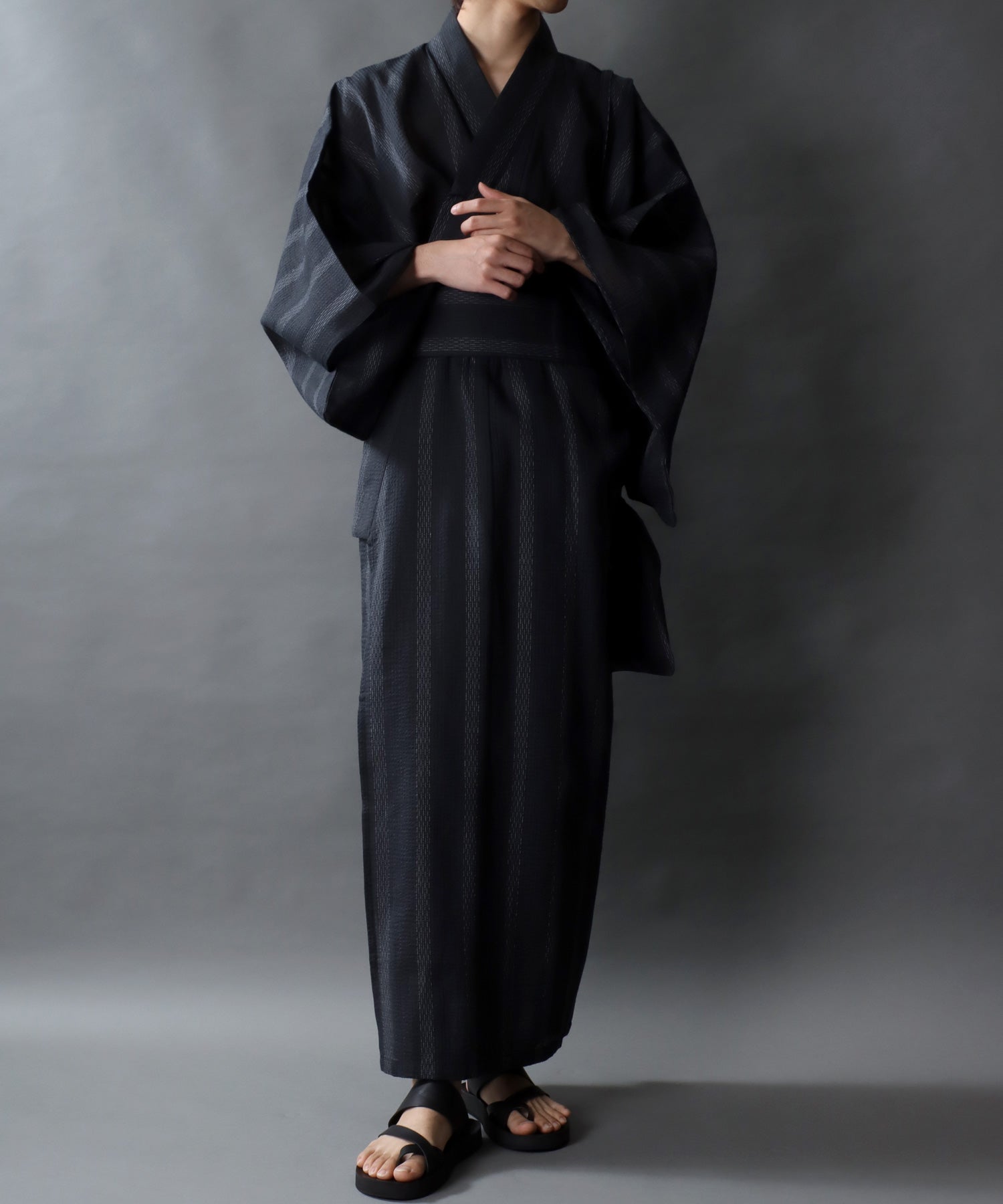 シトリー SITRY 【SITRY】しじら織り 浴衣 4点セット メンズ 紳士 浴衣 祭り 花火 行楽 夏休み