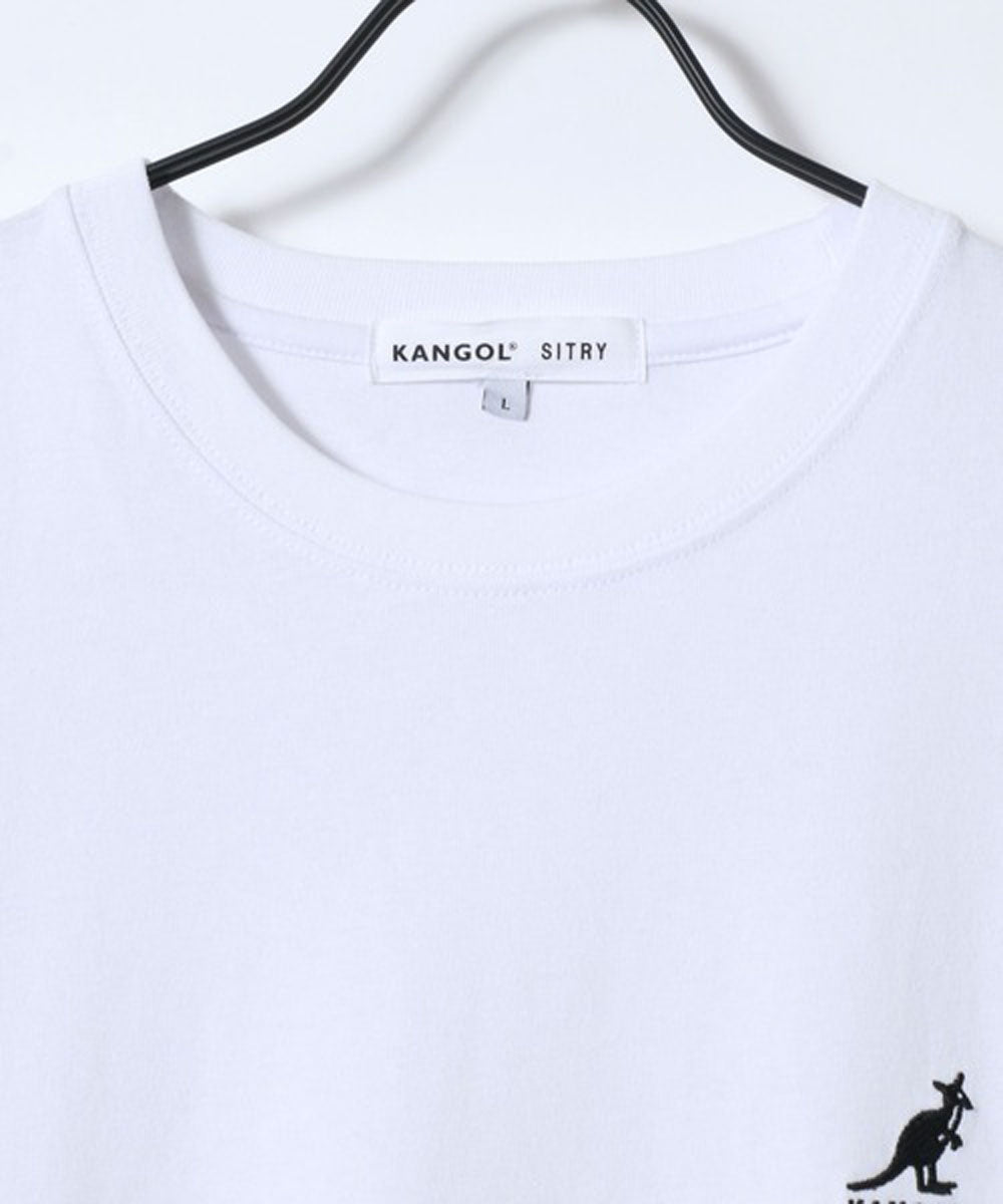 シトリー SITRY KANGOL/カンゴール 別注 オーバーサイズ ピグメント加工 半袖 Tシャツ レディース メンズ （ホワイト） ホワイト
