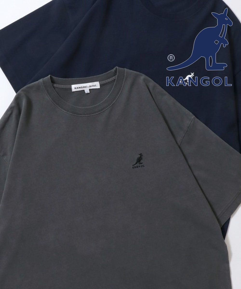 シトリー SITRY KANGOL/カンゴール 別注 オーバーサイズ ピグメント加工 半袖 Tシャツ レディース メンズ （チャコール） チャコール