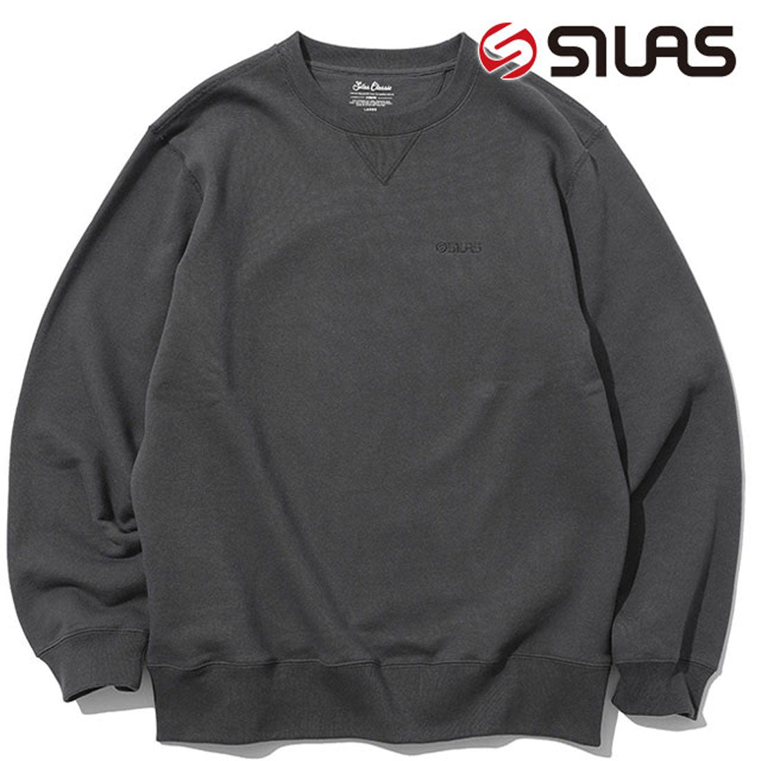 サイラス SILAS CLASSIC CREWNECK SWEAT BLACK [110251012003 SS25]