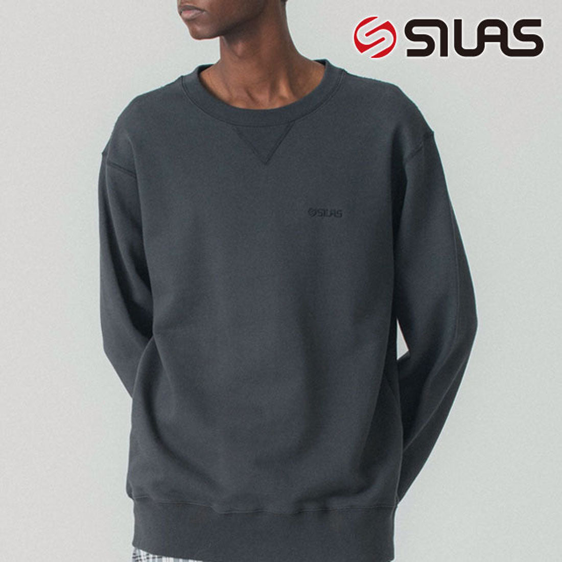 サイラス SILAS CLASSIC CREWNECK SWEAT BLACK [110251012003 SS25]