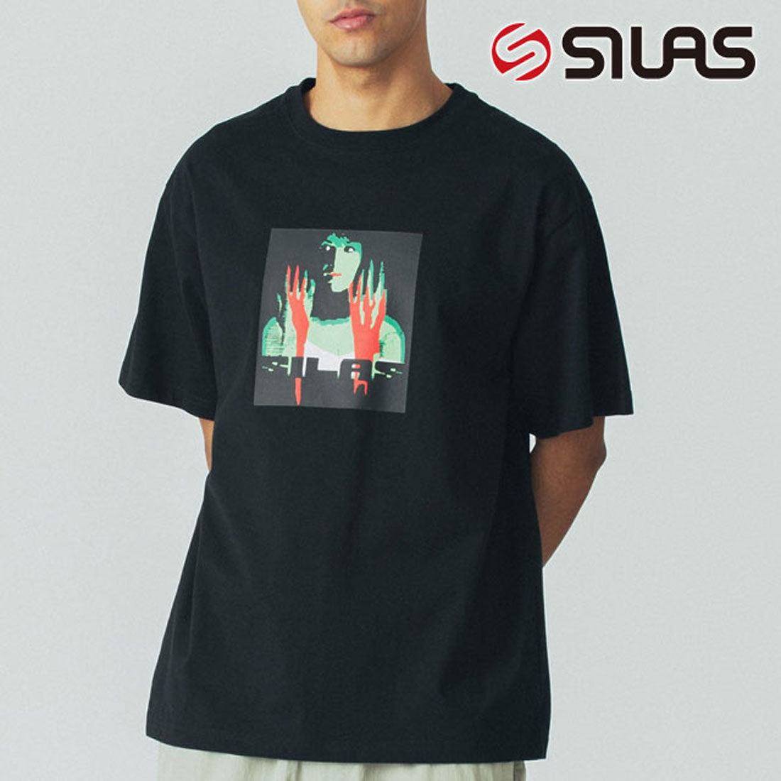 サイラス SILAS DEEP RED S/S TEE BLACK [110252011014] （BLACK） BLACK
