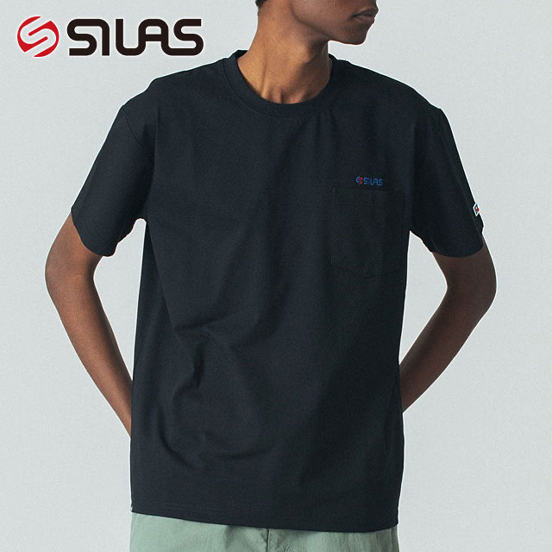 サイラス SILAS ×RUSSELL POCKET S/S TEE BLACK [110252011017] （BLACK） BLACK