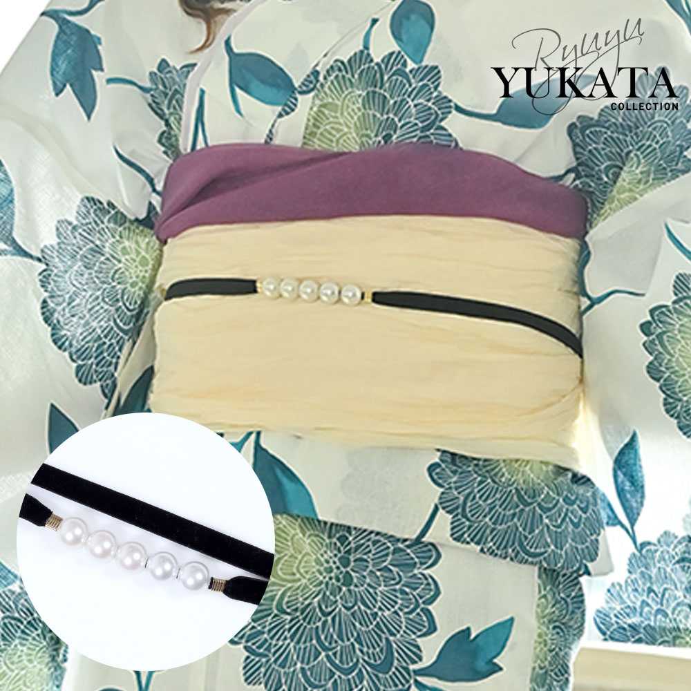 Ryuyu Rew-You Yukata Obi Cord Yukata Velour Pearl Cute Elegant High Quality Color Variations Looks Expensive Cabaret