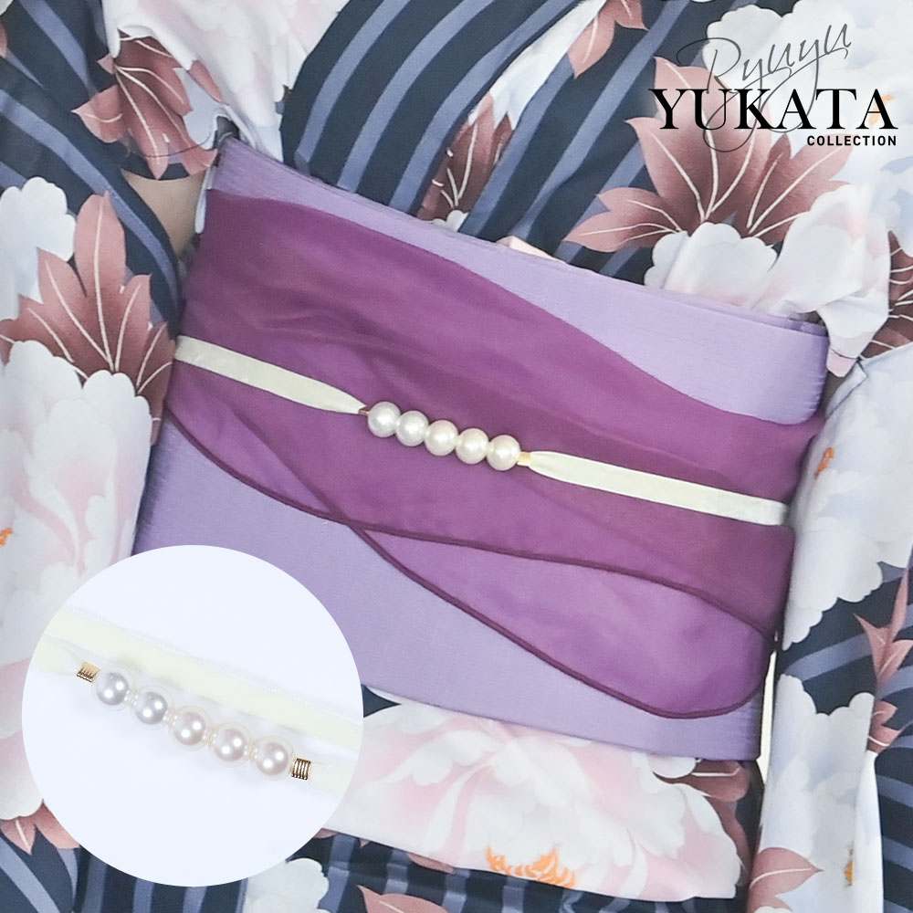 Ryuyu Rew-You Yukata Obi Cord Yukata Velour Pearl Cute Elegant High Quality Color Variations Looks Expensive Cabaret