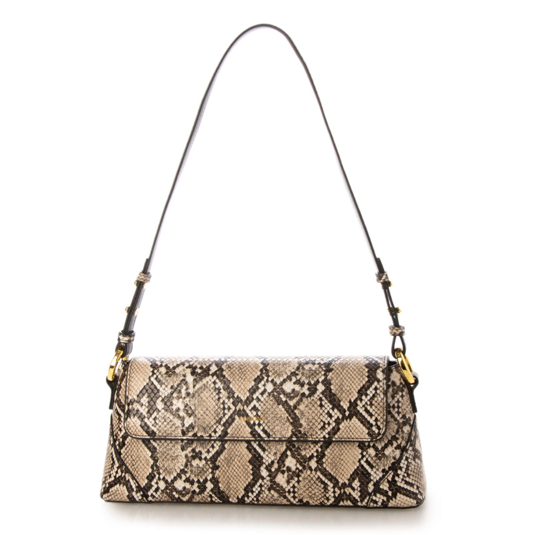 シンボノ SINBONO Amelia Shoulder Bag - Natural Snake Embossed （他） 他
