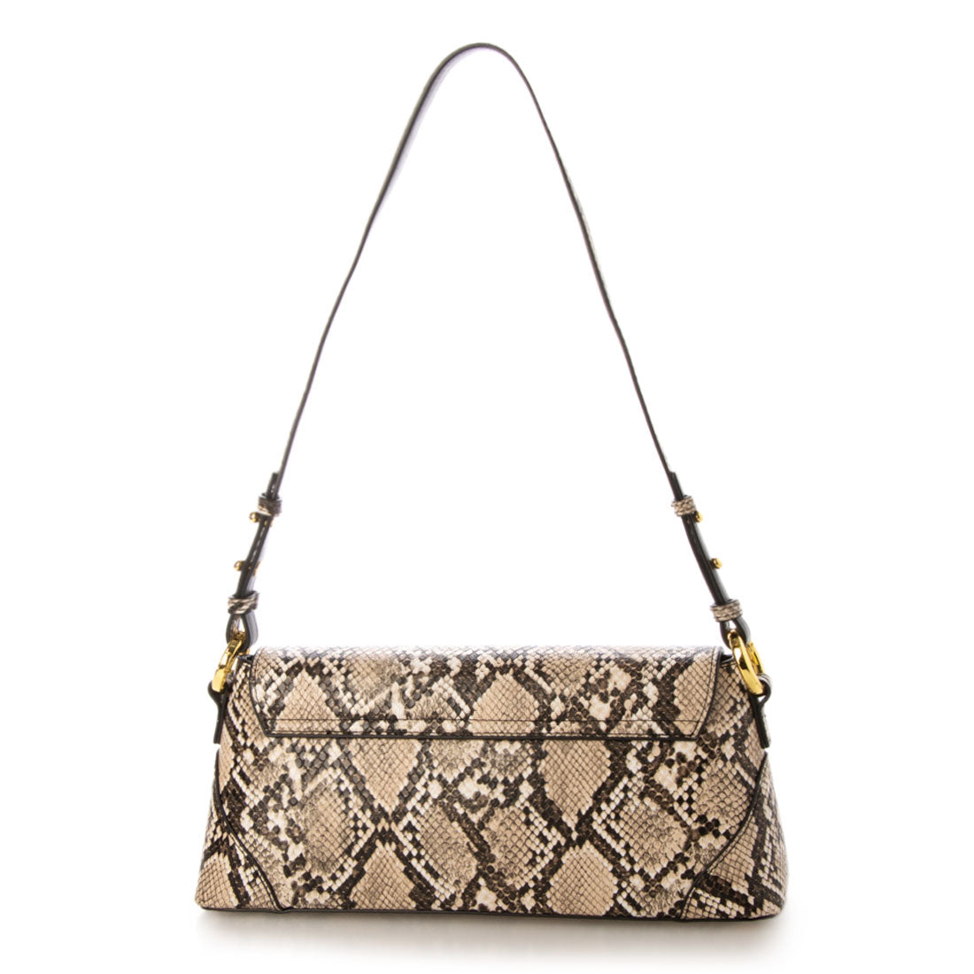 シンボノ SINBONO Amelia Shoulder Bag - Natural Snake Embossed （他） 他