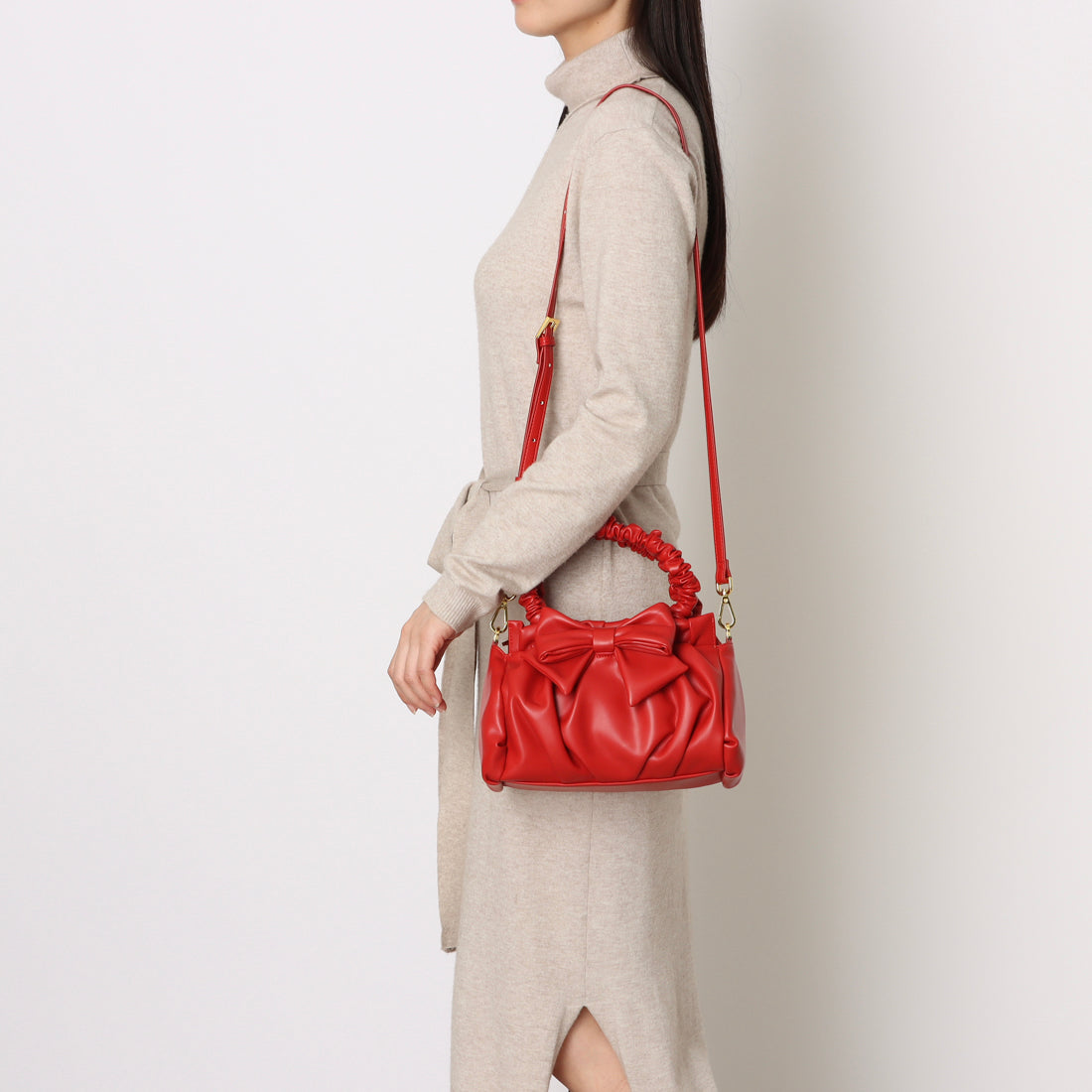 シンボノ SINBONO Daisy Crossbody Bag - Red （レッド） レッド