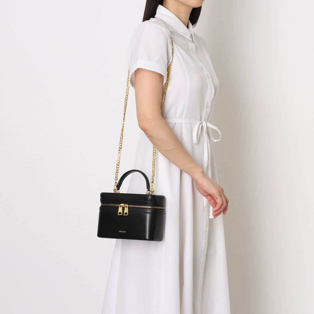 シンボノ SINBONO Ana Boxy Bag - Black （ブラック） ブラック