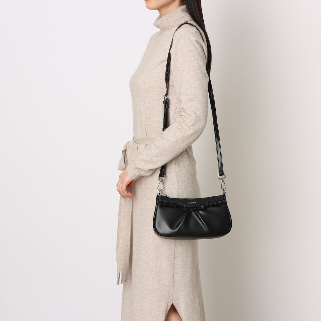 シンボノ SINBONO Brianna Shoulder Crossbody Bag - Black （ブラック） ブラック