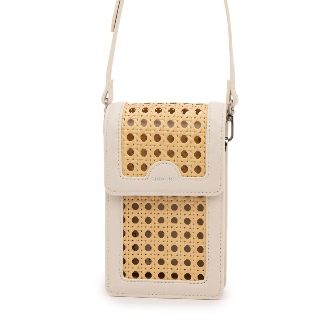 シンボノ SINBONO Vera Crossbody Wallet Phone Bag - Ivory （ホワイト） ホワイト