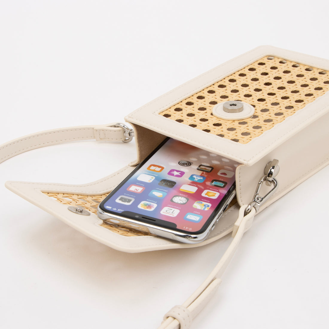 シンボノ SINBONO Vera Crossbody Wallet Phone Bag - Ivory （ホワイト） ホワイト