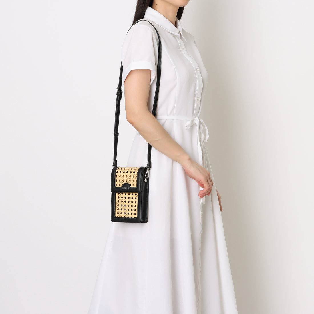 シンボノ SINBONO Vera Crossbody Wallet Phone Bag - Black （ブラック） ブラック