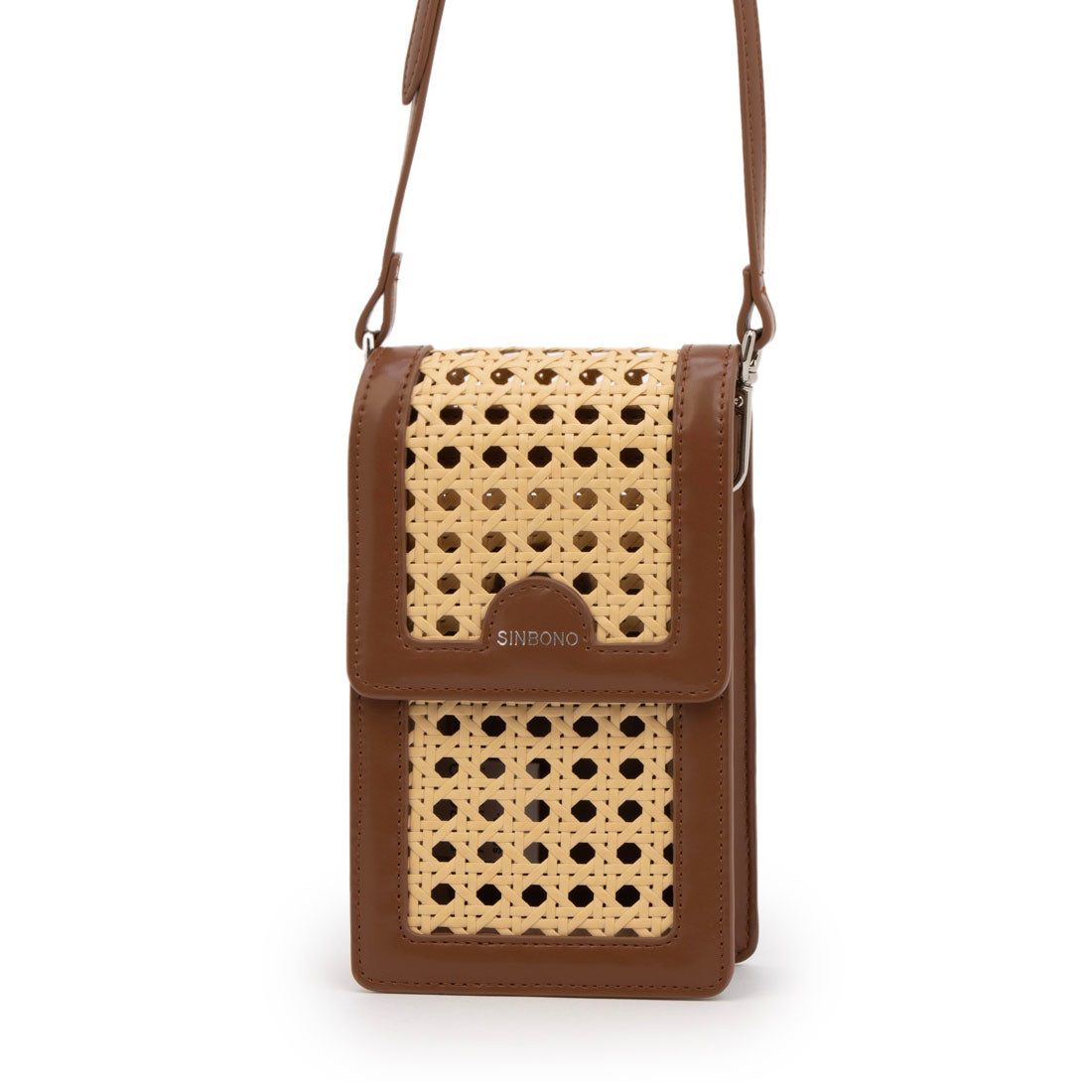 シンボノ SINBONO Vera Crossbody Wallet Phone Bag - Brown （ブラウン） ブラウン
