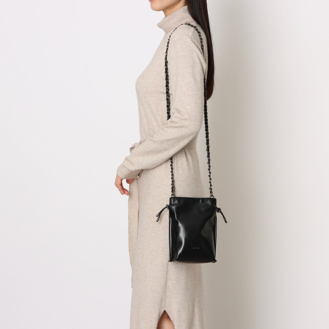 シンボノ SINBONO Nina Crossbody Wallet Phone Bag-Black （ブラック） ブラック