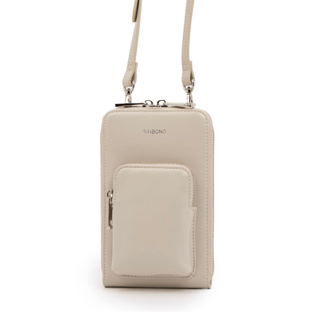 シンボノ SINBONO Celia Crossbody Wallet Phone Bag - Grayish White （ホワイト） ホワイト