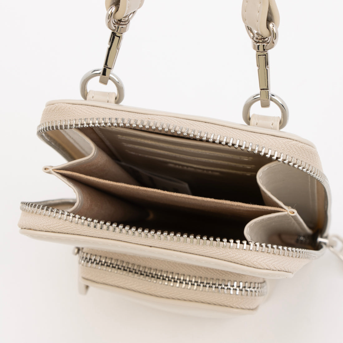 シンボノ SINBONO Celia Crossbody Wallet Phone Bag - Grayish White （ホワイト） ホワイト