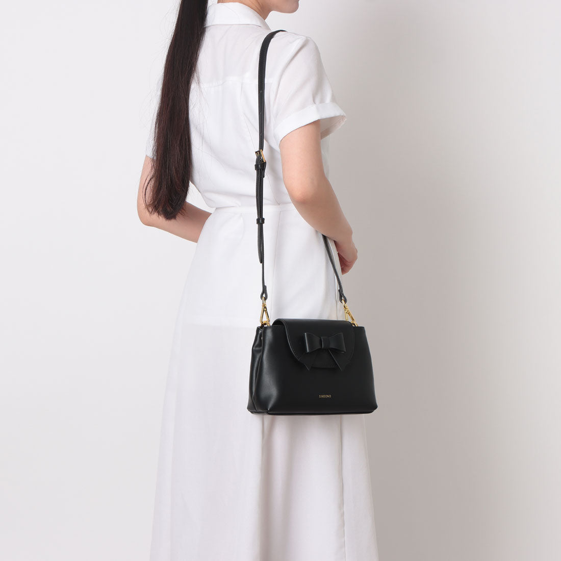 シンボノ SINBONO Simone Shoulder Crossbody Bag - Black （ブラック） ブラック