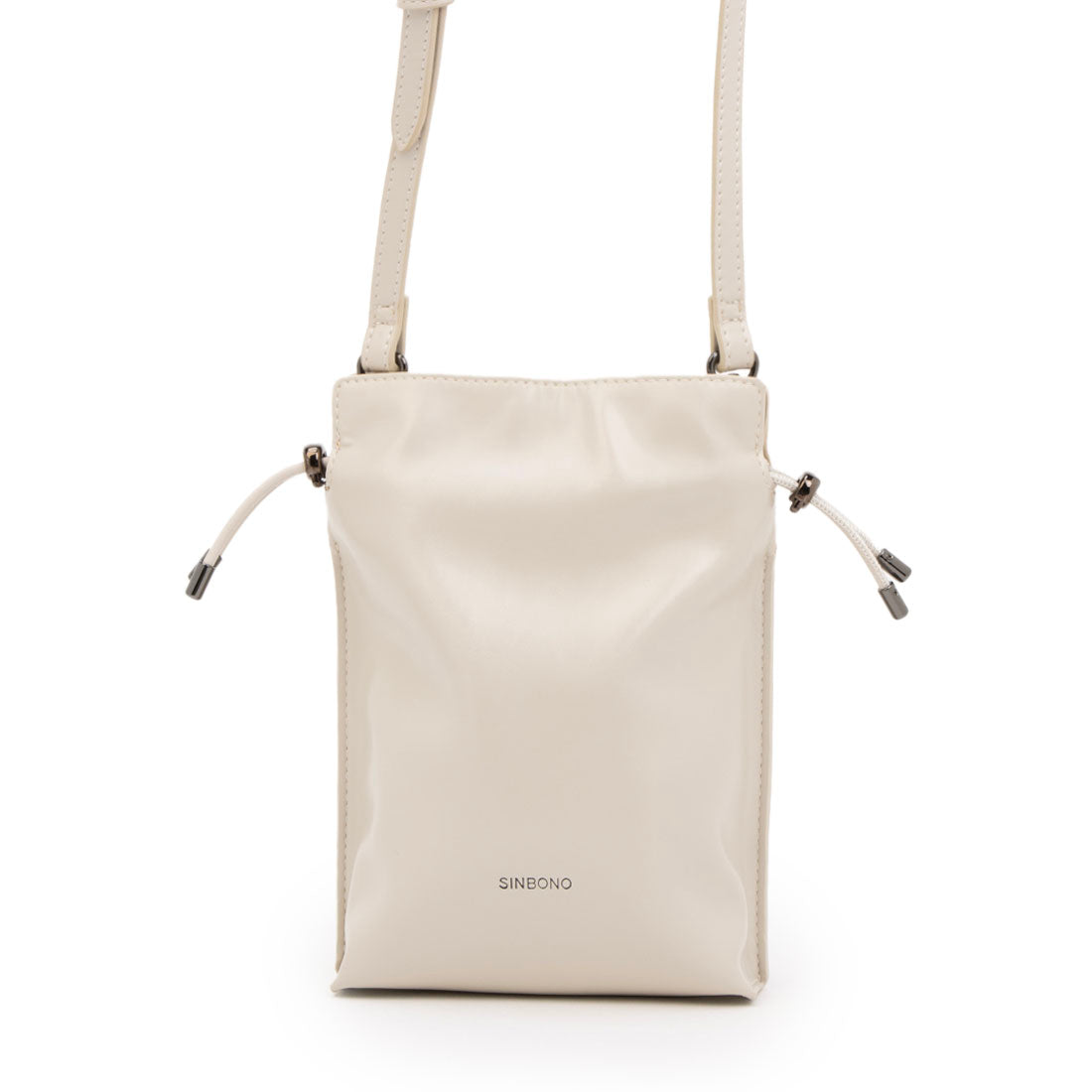 シンボノ SINBONO Nina Crossbody Wallet Phone Bag-Grayish White （ホワイト） ホワイト