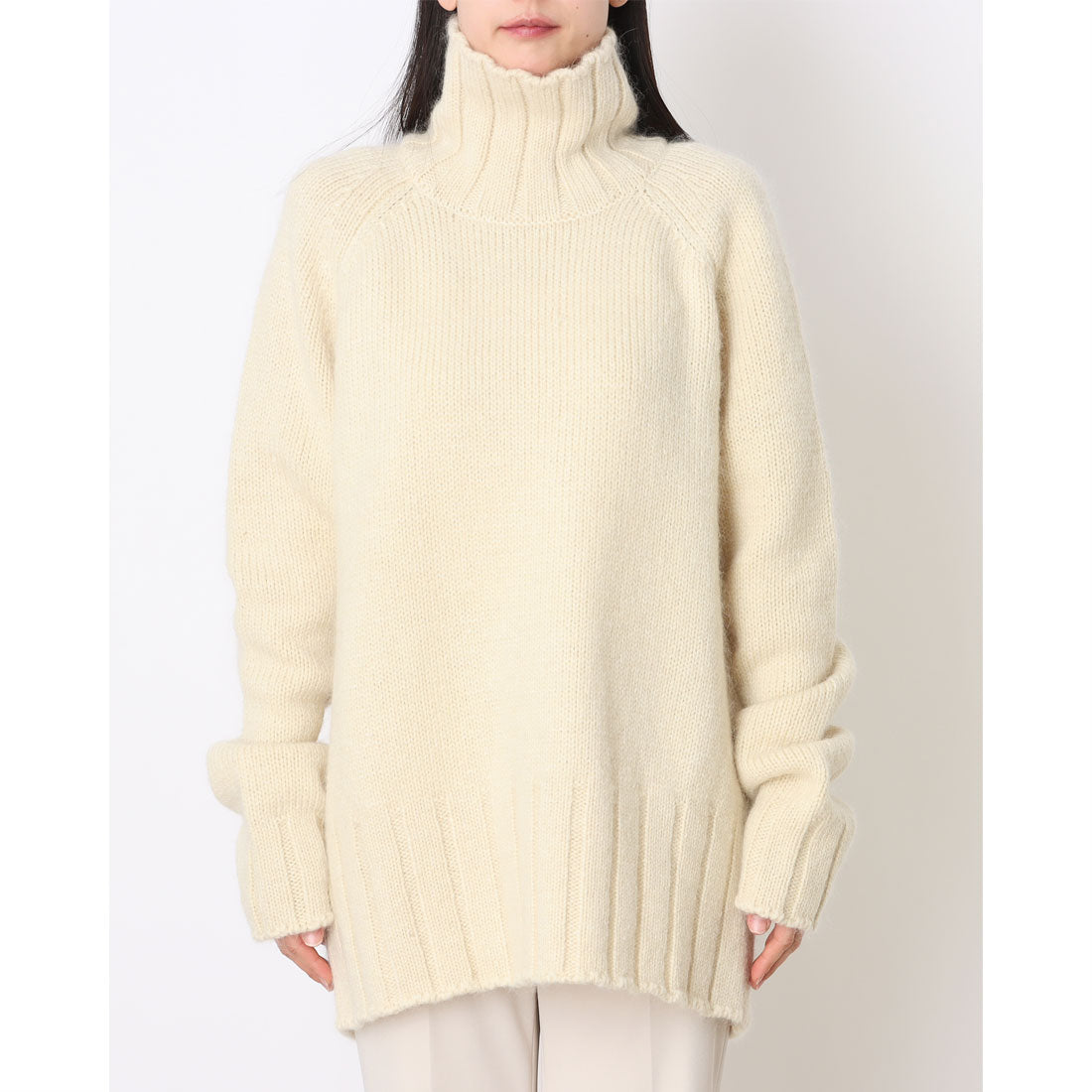シーロン SIIILON Mixed light knit sweater （MIX DUST BROWN） MIX DUST BROWN