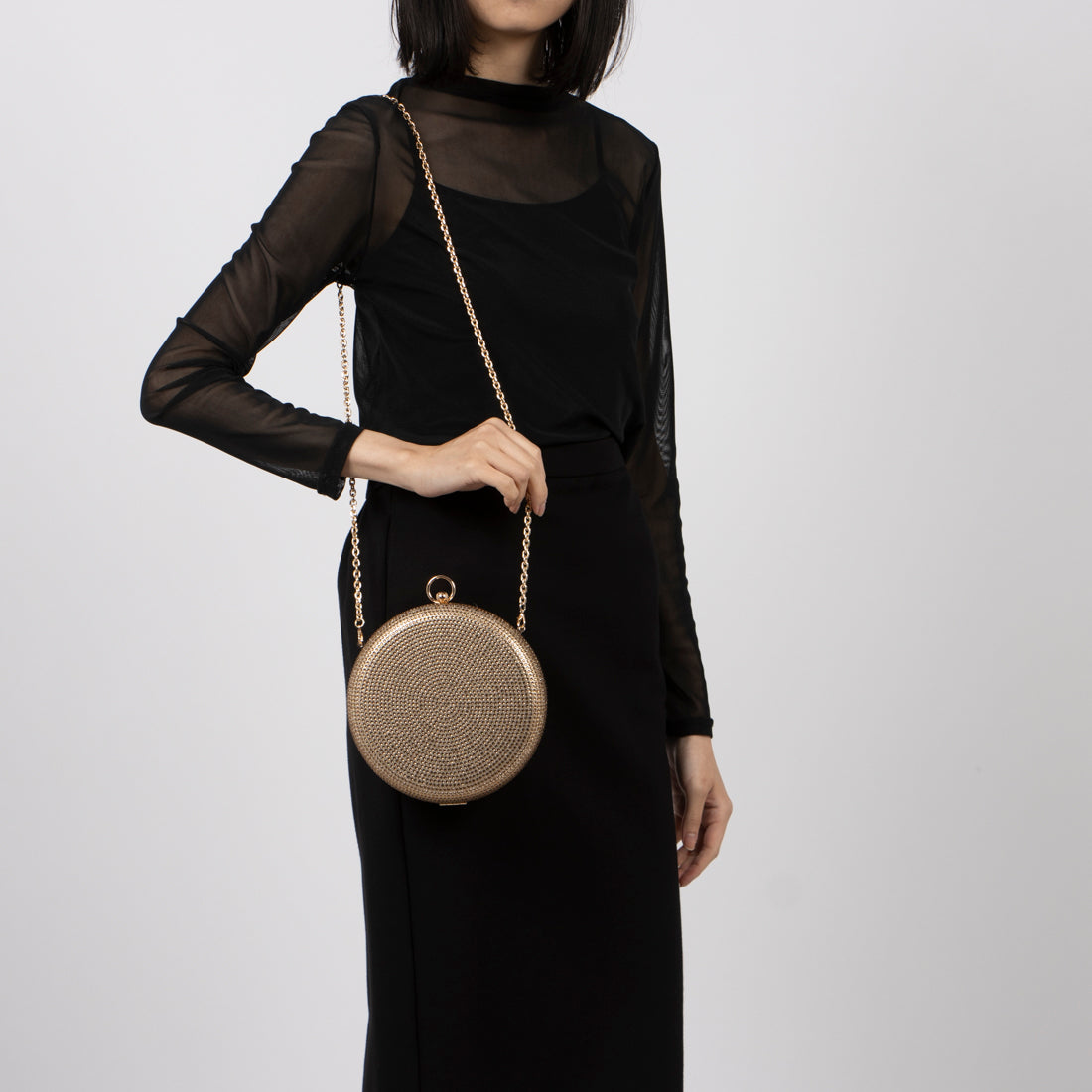 シルビアン ヒーチ SILVIAN HEACH サークルビーズバッグ （BLACK） BLACK