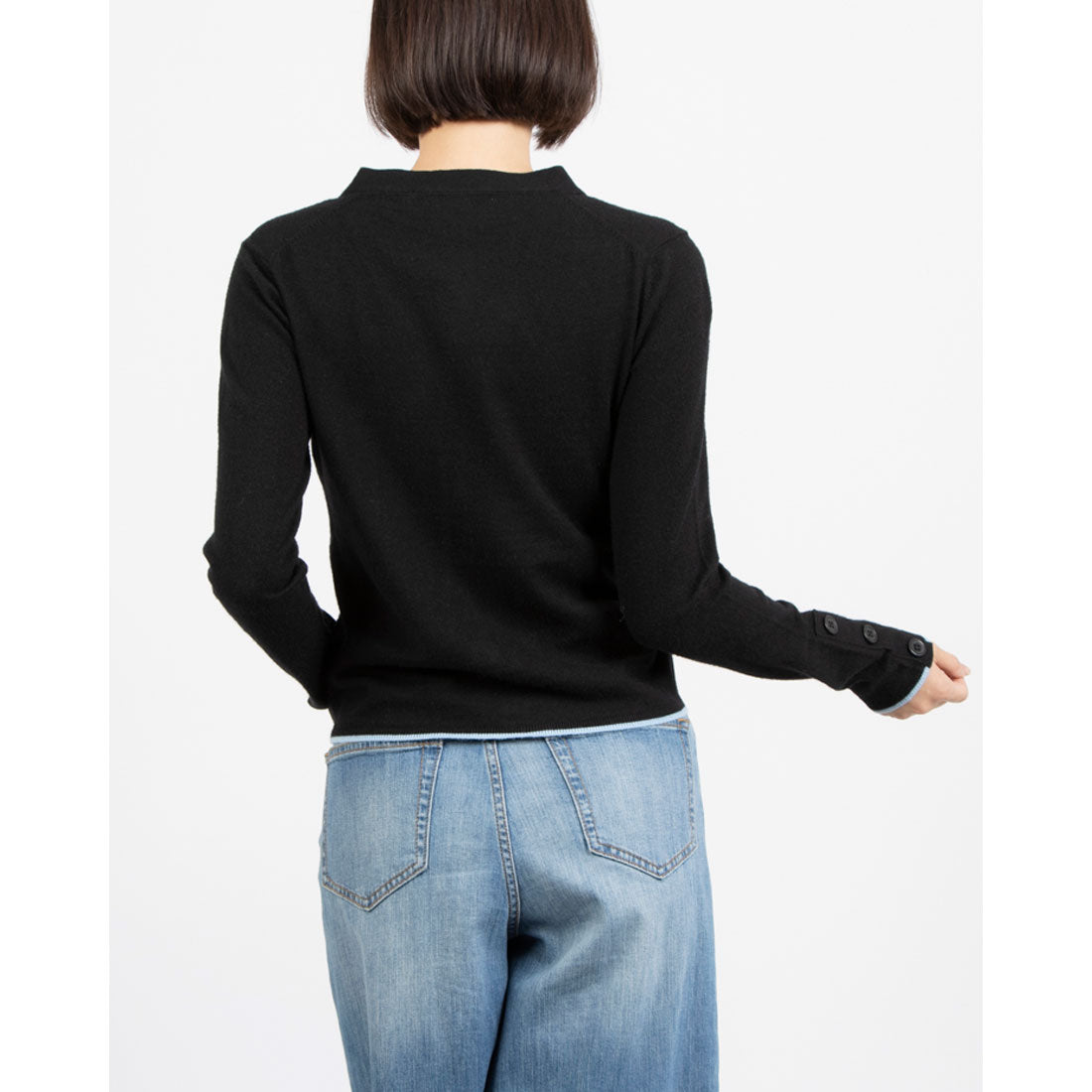 シルビアン ヒーチ SILVIAN HEACH 配色Vネックカーディガン