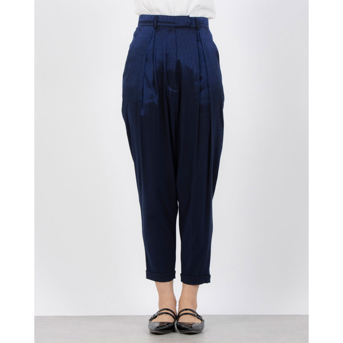 シルビアン ヒーチ SILVIAN HEACH サテンタックパンツ