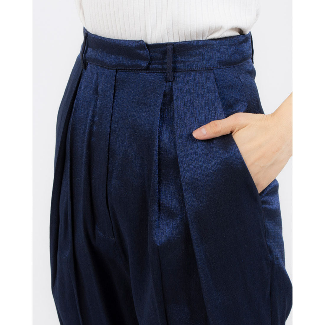 シルビアン ヒーチ SILVIAN HEACH サテンタックパンツ