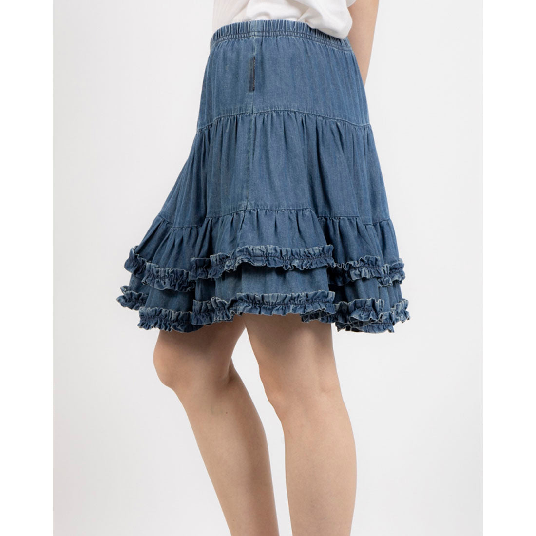 シルビアン ヒーチ SILVIAN HEACH ティアードデニムミニスカート （BLUE） BLUE